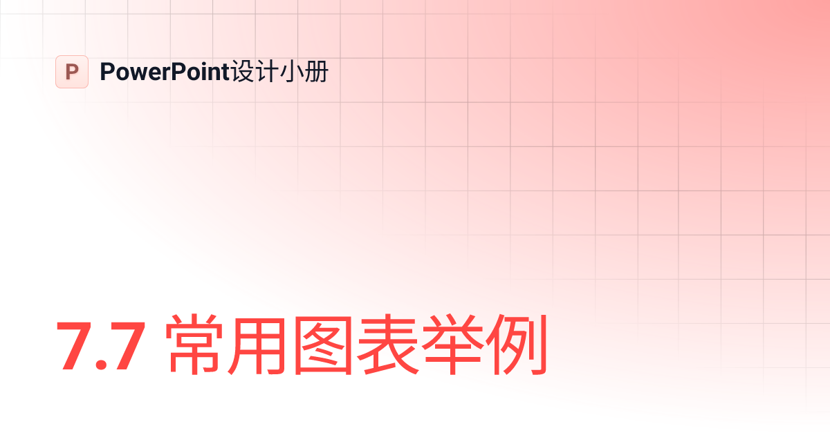 7.7 常用图表举例 | design | PowerPoint设计小册
